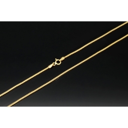 Elegante Goldkette aus funkelndem 585 14k Gold (ca. 55 cm lang, 1,3 mm breit)