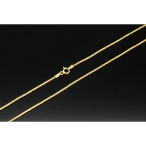 Elegante Goldkette aus funkelndem 585 14k Gold (ca. 55 cm lang, 1,3 mm breit)