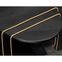 Elegante Goldkette aus funkelndem 585 14k Gold (ca. 55 cm lang, 1,3 mm breit)