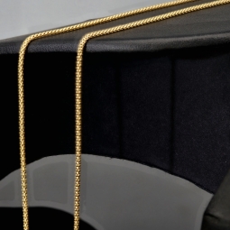 Elegante Goldkette aus funkelndem 585 14k Gold (ca. 55 cm lang, 1,3 mm breit)