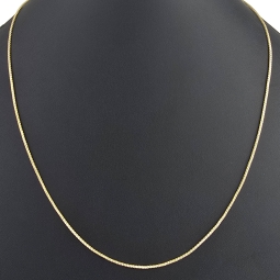 Elegante Goldkette aus funkelndem 585 14k Gold (ca. 55 cm lang, 1,3 mm breit)
