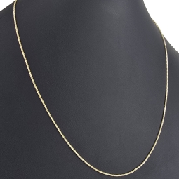 Elegante Goldkette aus funkelndem 585 14k Gold (ca. 55 cm lang, 1,3 mm breit)