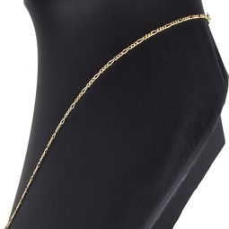 Exquisite Figaro-Panzerkette in zeitlosem Design aus hochwertigem 14K 585er Gold - ca. 50cm lang, ca. 2mm