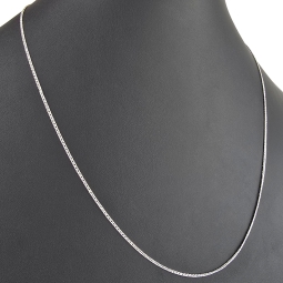 Feine Goldkette aus funkelndem Gold (585 / 14k Weißgold) ca. 55cm, ca. 1,3mm