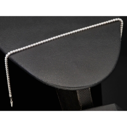 Edles Bling-Bling Tennisarmband mit weißen, leichtenden Zirkonia in 585 14K Gold in (ca. 18cm Länge)