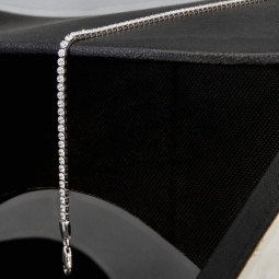 Edles Bling-Bling Tennisarmband mit weißen, leichtenden Zirkonia in 585 14K Gold in (ca. 18cm Länge)