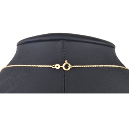 Funkelnde Venezianerkette aus hochwertigem Gelbgold (585 14k Gold) für schlanke Damen und Kinder (45cm Länge, ca. 1mm)