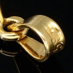 Funkelnder Mini - Würfel / Dice Anhänger aus equisitem 585 14K Gold