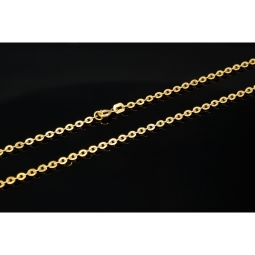 Hochwertig produzierte Goldkette / Ankerkette aus hochglanzpoliertem Gold (585 / 14K Gelbgold) , ca. 50cm Länge 2mm