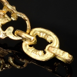 Exquisites Damen - Armband aus 333er (8k) Bicolor Gelbgold mit Rosenblüten aus Roségold mit filigranen Details ca. 19,5cm lang