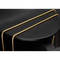 Elegante Schlangenkette / Goldkette für Damen aus exquisitem 14K 585 Gold in ca. 45cm, 1,5mm