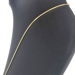 Elegante Schlangenkette / Goldkette für Damen aus exquisitem 14K 585 Gold in ca. 45cm, 1,5mm