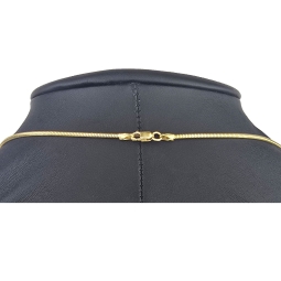 Elegante Schlangenkette / Goldkette für Damen aus exquisitem 14K 585 Gold in ca. 45cm, 1,5mm