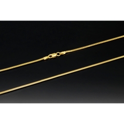 Elegante Schlangenkette / Goldkette für Damen aus exquisitem 14K 585 Gold in ca. 45cm, 1,5mm
