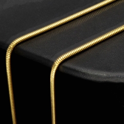 Elegante Schlangenkette / Goldkette für Damen aus exquisitem 14K 585 Gold in ca. 45cm, 1,5mm