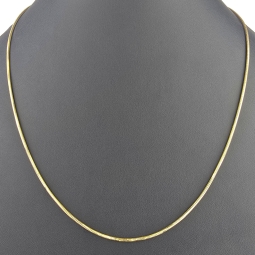 Elegante Schlangenkette / Goldkette für Damen aus exquisitem 14K 585 Gold in ca. 45cm, 1,5mm