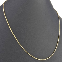 Elegante Schlangenkette / Goldkette für Damen aus exquisitem 14K 585 Gold in ca. 45cm, 1,5mm