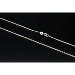 Filigrane Panzerkette aus edlem Weißgold (585 / 14k Gold) in ca. 58cm, ca. 1,5mm