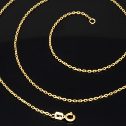 Exquisite Ankerkette aus hochwertigem Gold (14K 585 Gelbgold, ca. 55cm, ca. 1,2mm)