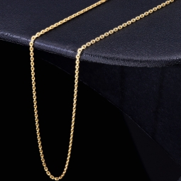 Exquisite Ankerkette aus hochwertigem Gold (14K 585 Gelbgold, ca. 55cm, ca. 1,2mm)