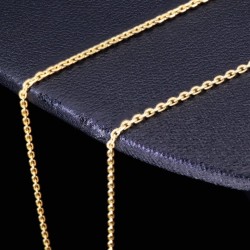 Exquisite Ankerkette aus hochwertigem Gold (14K 585 Gelbgold, ca. 55cm, ca. 1,2mm)