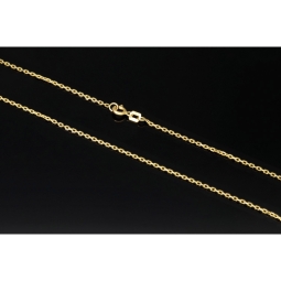 Kurze Ankerkette aus hochwertig verarbeitetem 14K 585 Gold - hochglanzpoliert, ca. 45cm, ca. 1,2mm