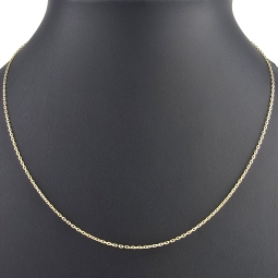 Kurze Ankerkette aus hochwertig verarbeitetem 14K 585 Gold - hochglanzpoliert, ca. 45cm, ca. 1,2mm