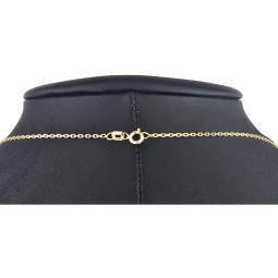 Kurze Ankerkette aus hochwertig verarbeitetem 14K 585 Gold - hochglanzpoliert, ca. 45cm, ca. 1,2mm