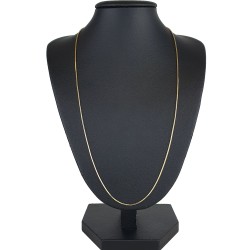 Exquisite Schlangenkette / Goldkette für Damen aus hochwertigem 585er (14k) Gold in ca. 45cm, 1mm