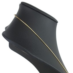 Exquisite Schlangenkette / Goldkette für Damen aus hochwertigem 585er (14k) Gold in ca. 45cm, 1mm