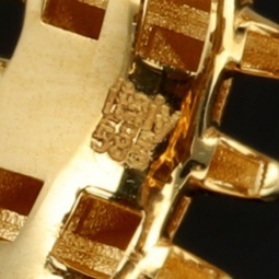 Hochwertig gearbeiteter Spike-Ring aus massivem Gold (585 14K Gelbgold) in RG ca. 59-60