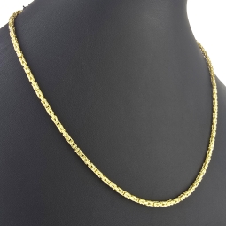 Zeitlose Königskette aus hochwertigem 14k 585er Gold (50 cm lang, 2,5 mm breit)