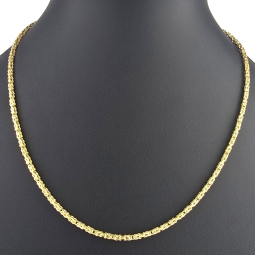 Zeitlose Königskette aus hochwertigem 14k 585er Gold (50 cm lang, 2,5 mm breit)