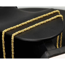 Hochwertig gearbeitete Königskette aus edlem 14k 585er Gold (ca. 45cm lang, 2mm breit)