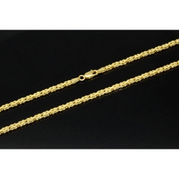 Hochwertig gearbeitete Königskette aus edlem 14k 585er Gold (ca. 45cm lang, 2mm breit)