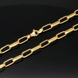 Exquisite Ankerkette aus hochwertigem Gold (14k 585 Gelbgold) - hochglanzpoliert - ca. 60 cm, 5,5 mm