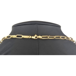 Exquisite Ankerkette aus hochwertigem Gold (14k 585 Gelbgold) - hochglanzpoliert - ca. 60 cm, 5,5 mm