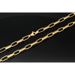 Exquisite Ankerkette aus hochwertigem Gold (14k 585 Gelbgold) - hochglanzpoliert - ca. 60 cm, 5,5 mm