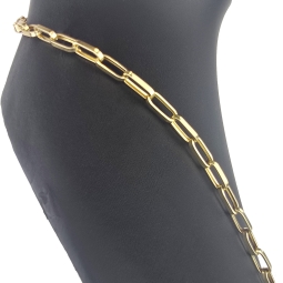 Exquisite Ankerkette aus hochwertigem Gold (14k 585 Gelbgold) - hochglanzpoliert - ca. 60 cm, 5,5 mm