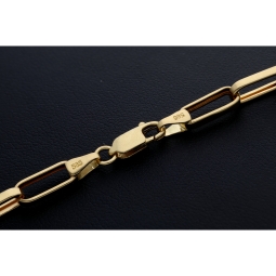 Exquisite Ankerkette aus hochwertigem Gold (14k 585 Gelbgold) - hochglanzpoliert - ca. 60 cm, 5,5 mm