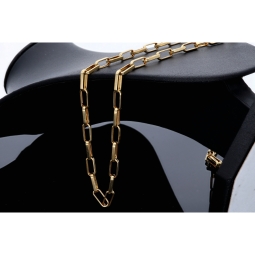 Exquisite Ankerkette aus hochwertigem Gold (14k 585 Gelbgold) - hochglanzpoliert - ca. 60 cm, 5,5 mm