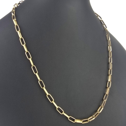 Exquisite Ankerkette aus hochwertigem Gold (14k 585 Gelbgold) - hochglanzpoliert - ca. 60 cm, 5,5 mm