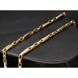 Premium Ankerkette im stilvollen Greco Design aus edlem 585 / 14K Gold gefertigt (ca. 60cm, 4mm, ca. 12,5g)