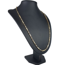 Premium Ankerkette im stilvollen Greco Design aus edlem 585 / 14K Gold gefertigt (ca. 60cm, 4mm, ca. 12,5g)