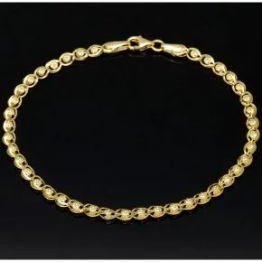Funkelndes Armband mit feinem Design aus edlem Gelbgold (585 14K Gold) in ca. 20cm Länge