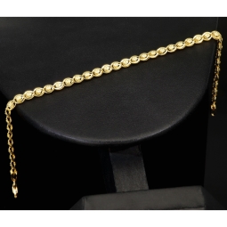 Funkelndes Armband mit feinem Design aus edlem Gelbgold (585 14K Gold) in ca. 20cm Länge