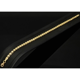 Funkelndes Armband mit feinem Design aus edlem Gelbgold (585 14K Gold) in ca. 20cm Länge