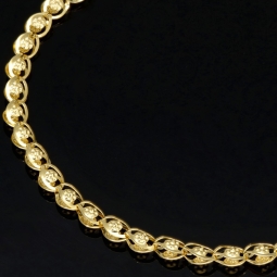 Funkelndes Armband mit feinem Design aus edlem Gelbgold (585 14K Gold) in ca. 20cm Länge