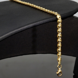 Funkelndes Armband mit feinem Design aus edlem Gelbgold (585 14K Gold) in ca. 20cm Länge