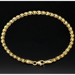 Funkelndes Armband mit feinem Design aus edlem Gelbgold (585 14K Gold) in ca. 20cm Länge